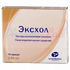 ЭКСХОЛ (урсодезоксихолевая кислота) / EXHOL (ursodeoxycholic acid)