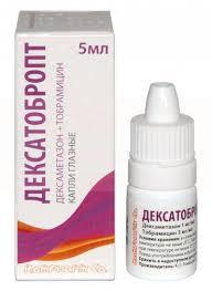 ДЕКСАТОБРОПТ (дексаметазон +тобрамицин) / DEXATOBROPT (dexamethasone+tobramycin)