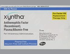 КСИНТА (фактор свертывания VIII) / XYNTHA (congenital factor VIII)