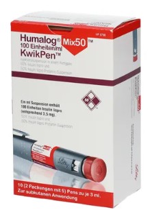 ХУМАЛОГ Квикпен Микс 50 (инсулин лиспро) / HUMALOG Quickpen Mix 50 (insulin lispro)