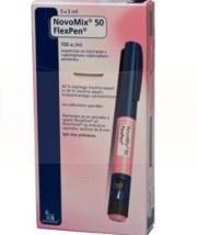 НОВОМИКС 50 ФЛЕКСПЕН (инсулин аспарт бифазный) / NOVOMIX 50 FLEXPEN (insulin aspart - biphasic)