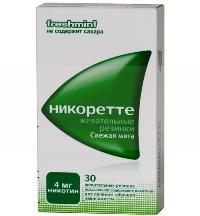 НИКОРЕТТЕ (никотин) / NICORETTE (nicotine)