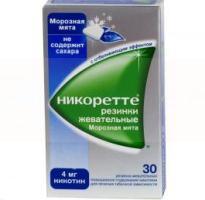 НИКОРЕТТЕ (никотин) / NICORETTE (nicotine)