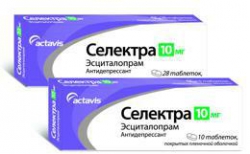 СЕЛЕКТРА (эсциталопрам) / SELECTRA (escitalopram)
