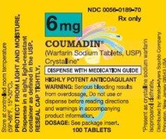 КУМАДИН, КОМАДИН (варфарин) / COUMADIN (warfarin)