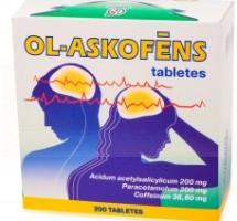 ОЛ-АСКОФЕН (парацетамол) / OL-ASKOFENS (paracetamol)