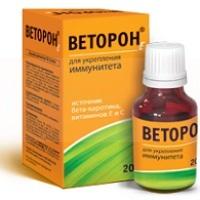ВЕТОРОН (бетакаротен+аскорбиновая кислота+токоферол) / VETORON (betacarotene+ascorbic acid+tocopherol)