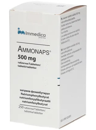 АММОНАПС (Натрий фенилбутират) / AMMONAPS (Natriumphenylbutyrat)