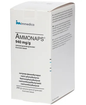 АММОНАПС (Натрий фенилбутират) / AMMONAPS (Natriumphenylbutyrat)