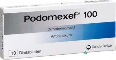 ПОДОМЕКСЕФ (Цефподоксим) / PODOMEXEF (Cefpodoximproxetil)