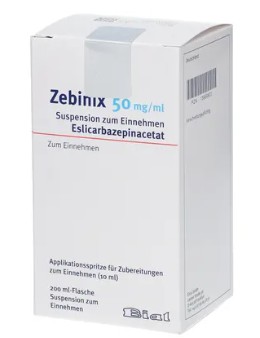 ЗЕБИНИКС суспензия (Эсликарбазепина ацетат) / ZEBINIX suspension (Eslicarbazepine acetate)