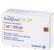 АМАРИЛ М СР (метформин+глимепирид) / AMARYL M SR (metformin+glimepiride)