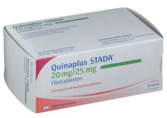 КВИНАПЛЮС Стада (гидрохлоротиазид+хинаприл) / QUINAPLUS Stada (hydrochlorothiazide+quinapril)