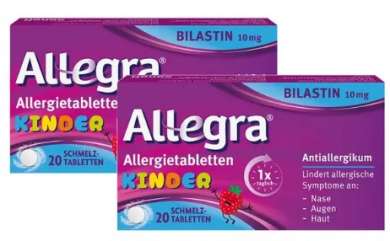 АЛЛЕГРА таблетки от аллергии для детей (Биластин) / ALLEGRA allergy tablets for children (Bilastine)