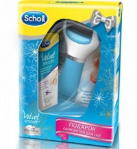 ШОЛЛЬ набор электрическая роликовая пилка и сыворотка для ног / SCHOLL roll professionale per pedicure and serum for feet