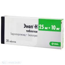 ЭНАП-Н (гидрохлоротиазид + эналаприл) / ENAP-H (hydrochlorothiazide + enalapril)