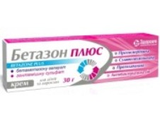 БЕТАЗОН ПЛЮС (бетаметазон+гентамицин) / BETASON PLUS (betamethasone+gentamicin)