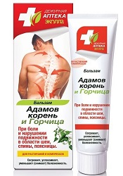 ЭКОЛЛА БАЛЬЗАМ АДАМОВ КОРЕНЬ И ГОРЧИЦА / ECOLLA BALM ADAMOV ROOT AND MUSTARD