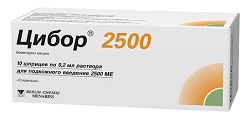 ЦИБОР (бемипарин натрия) / ZIBOR (bemiparin sodium)