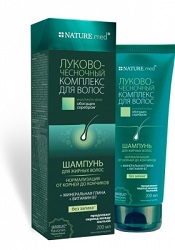 ШАМПУНЬ ЛУКОВО-ЧЕСНОЧНЫЙ КОМПЛЕКС ДЛЯ ЖИРНЫХ ВОЛОС / SHAMPOO ONION AND GARLIC COMPLEX