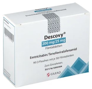ДЕСКОВИ, ДИСКОВИ (Эмтрицитабин и тенофовир алафенамид) / DESCOVY (Emtricitabine and tenofovir alafenamide)