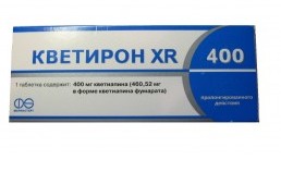 КВЕТИРОН XR 400 (Кветиапин) / QUETIRON XR 400