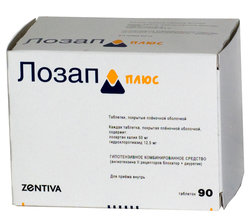 ЛОЗАП Плюс (лозартан калия, гидрохлоротиазид) / LOZAP Plus (potassium losartan, hydrochlorothiazide)