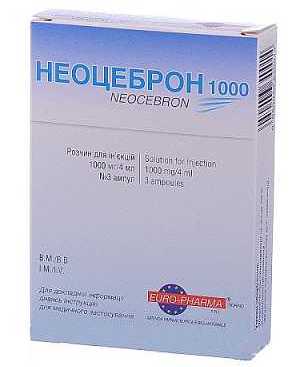 НЕОЦЕБРОН (цитиколин) / NEOTSEBRON (citicoline)