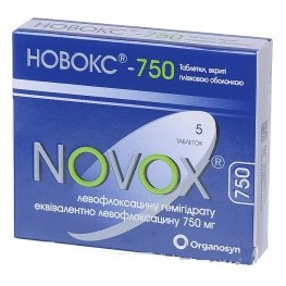 НОВОКС-750 (левофлоксацин) / NOVOX-750 (levofloxacin)