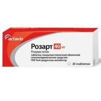 РОЗАРТ 40 ( розувастатин) / ROZART 40 (rosuvastatin)