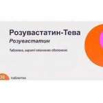 РОЗУВАСТАТИН ТЕВА (розувастатин) / ROSUVASTATIN TEVA (rosuvastatin)