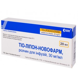 ТИО-ЛИПОН-НОВОФАРМ (тиоктовая кислота) / TIO-LIPON-NOVOFARM (thioctic acid)