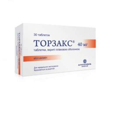 ТОРЗАКС (аторвастатин) / TORZAKS (atorvastatin)