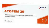 АТОРЕМ 20 (аторвастатин) / ATOREM 20 (atorvastatin)