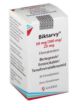 БИКТАРВИ (биктегравир, эмбитцитабин, тенофовир алафенамид) / BIKTARVY (bictegravir, embitcitabine, tenofovir alafenamide)