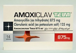 АМОКСИКЛАВ Тева (амоксициллин, клавулановая кислота ) / AMOXICLAV Teva (amoxicillin, clavulanic acid)