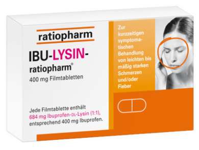 ИБУ ЛИСИН-ратиофарм (Ибупрофен) / IBU LYSIN-ratiopharm (Ibuprofen)